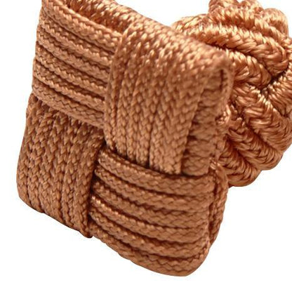 Silk Knots Square Brown
