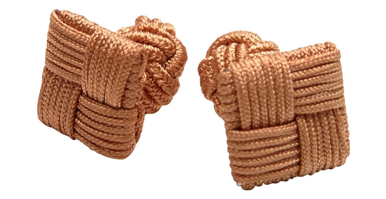 Silk Knots Square Brown