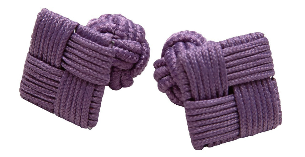 Silk Knots Square Purple