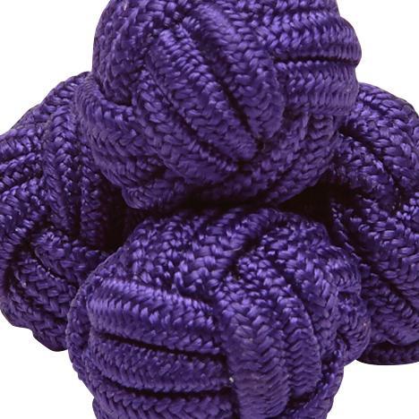 Silk Knots Round Purple