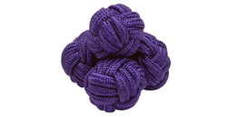 Silk Knots Round Purple