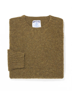 SHAGGY DOG SWEATER OLIVE - TRIM FIT