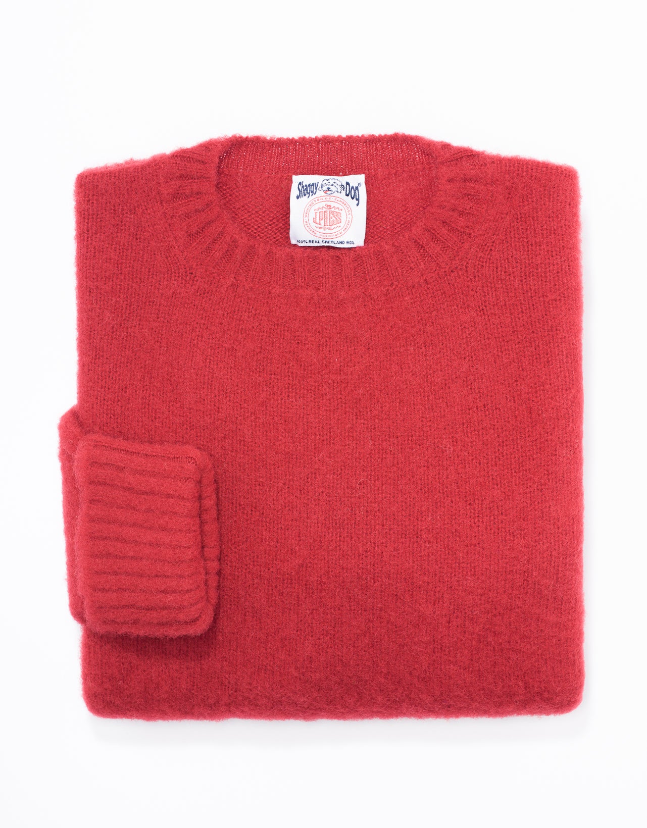 SHAGGY DOG SWEATER RED - CLASSIC FIT