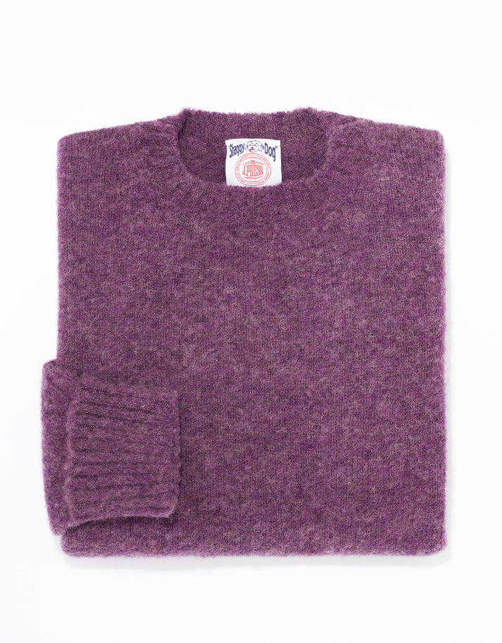 Shaggy Dog Sweater Purple - Classic Fit | Men's Sweaters - J. Press – J ...