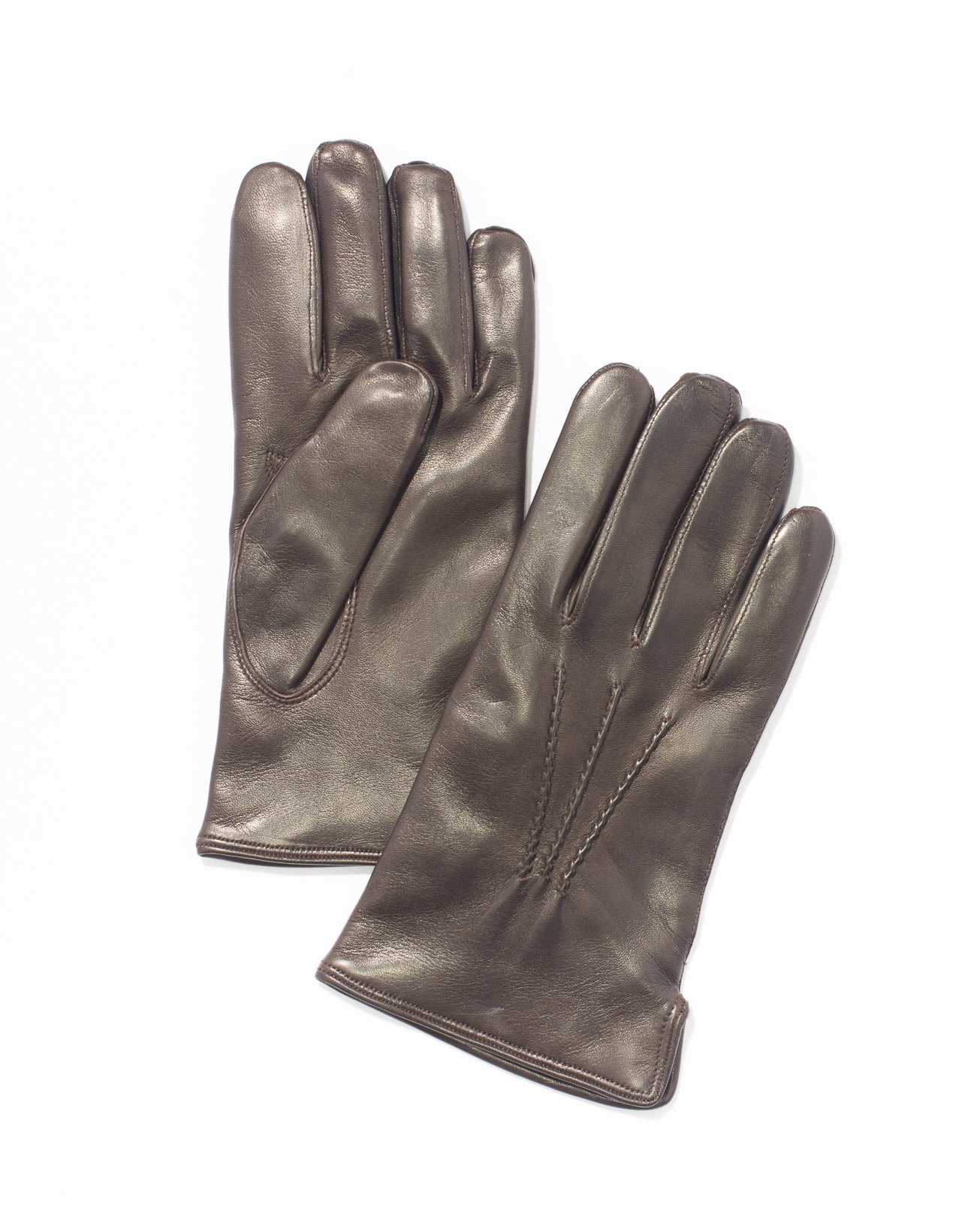 BROWN NAPPA LEATHER GLOVES