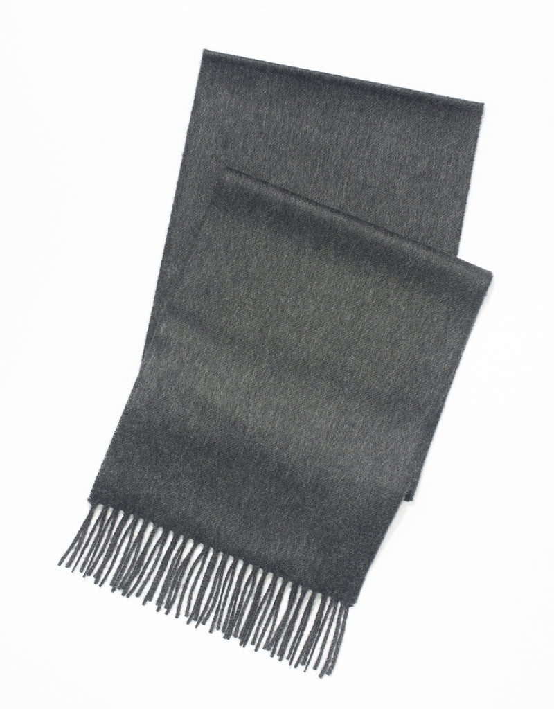 CASHMERE SOLID MUFFLER - CHARCOAL