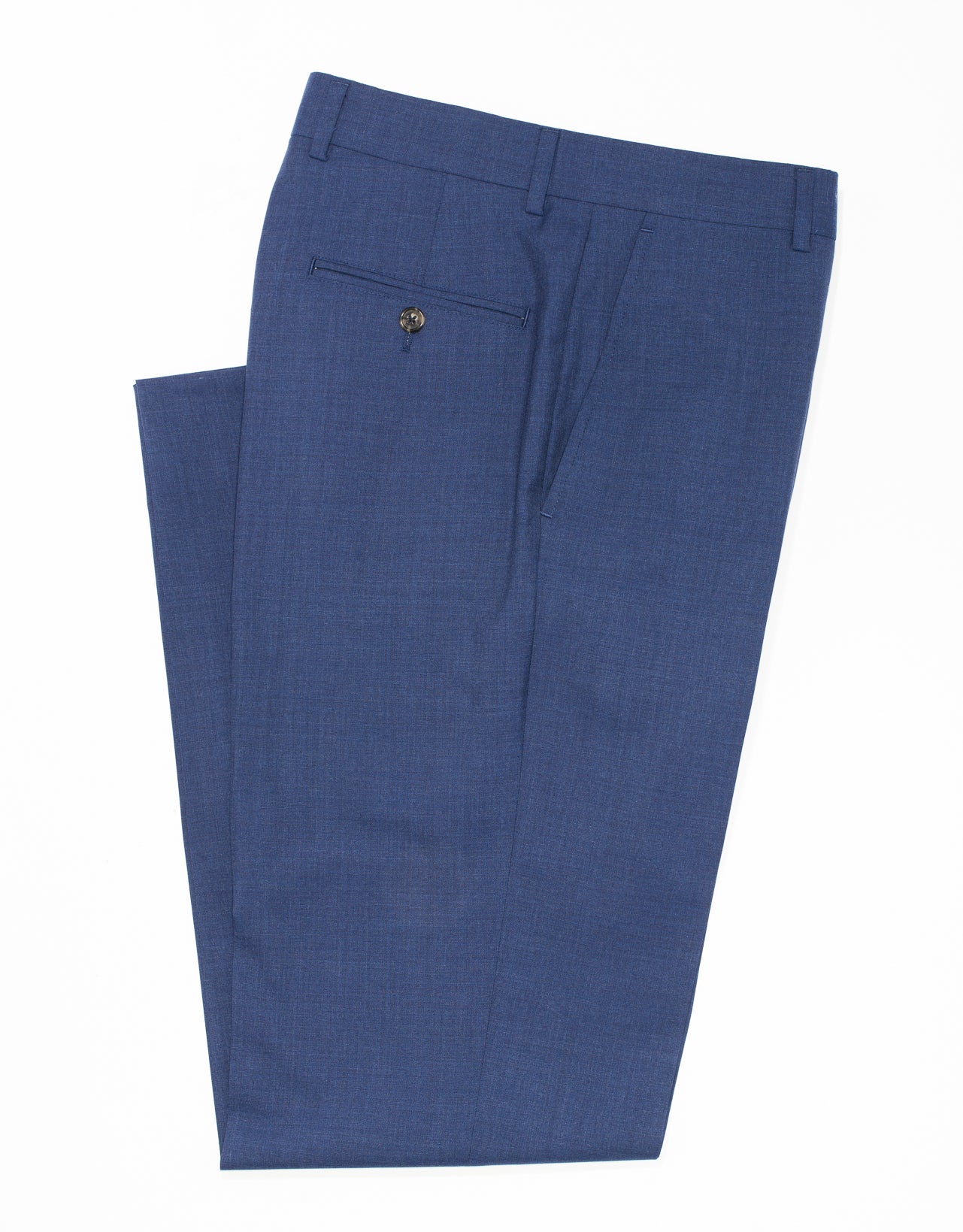 Classic Fit Cambridge Blue Wool Tropical Trousers | J. Press – J. PRESS