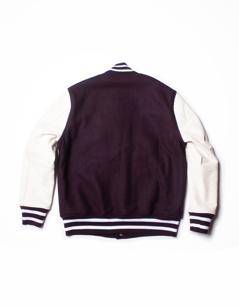 Classic Varsity Jacket - Burgundy | Pennant Label - J. Press