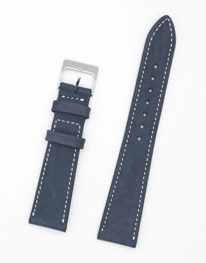 Navy Nubuck Leather Watch Strap