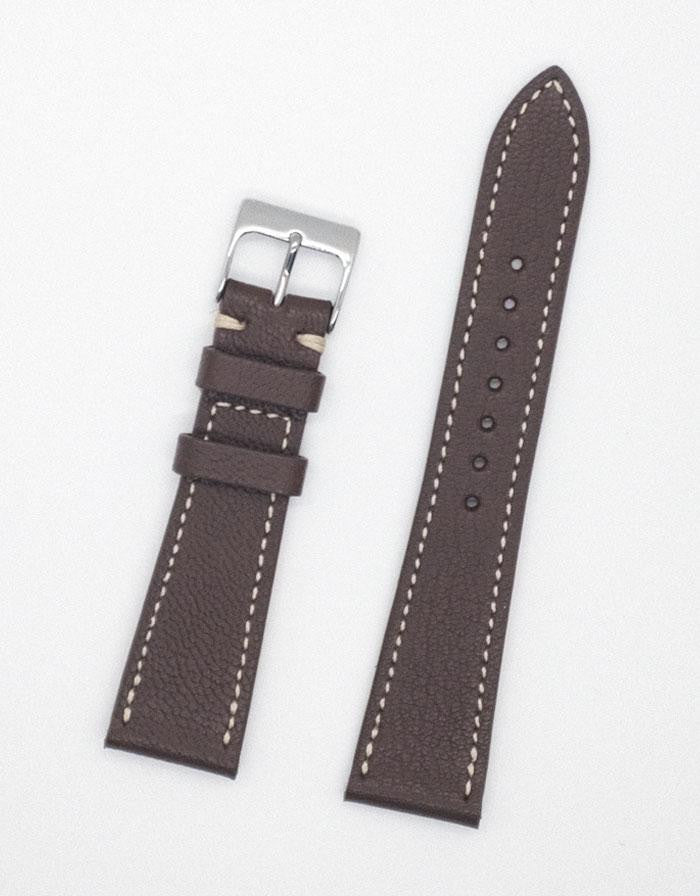 Dark Brown Goat Leather Watch Strap