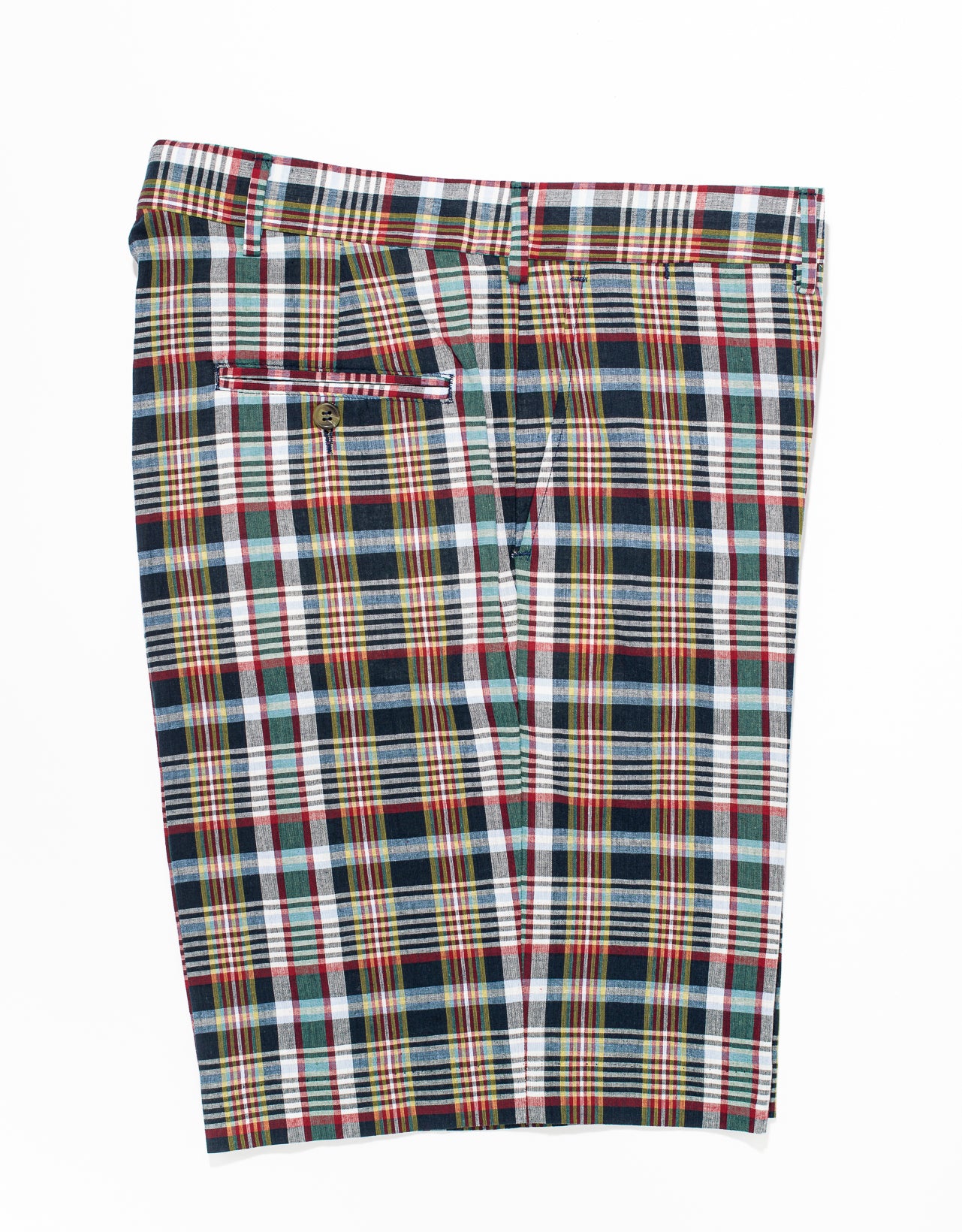 COTTON  MADRAS SHORTS - NAVY/WHITE/GREEN/YELLOW/RED
