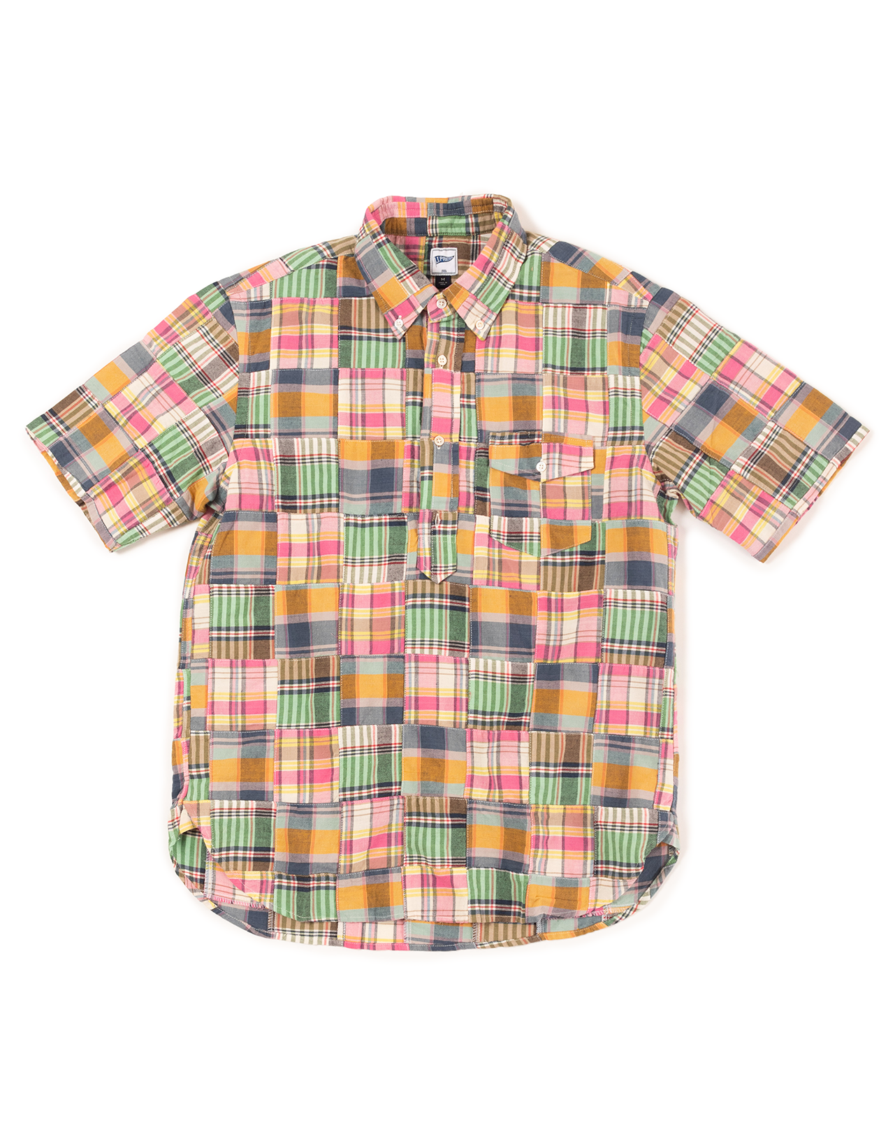 PATCH MADRAS POPOVER - PINK