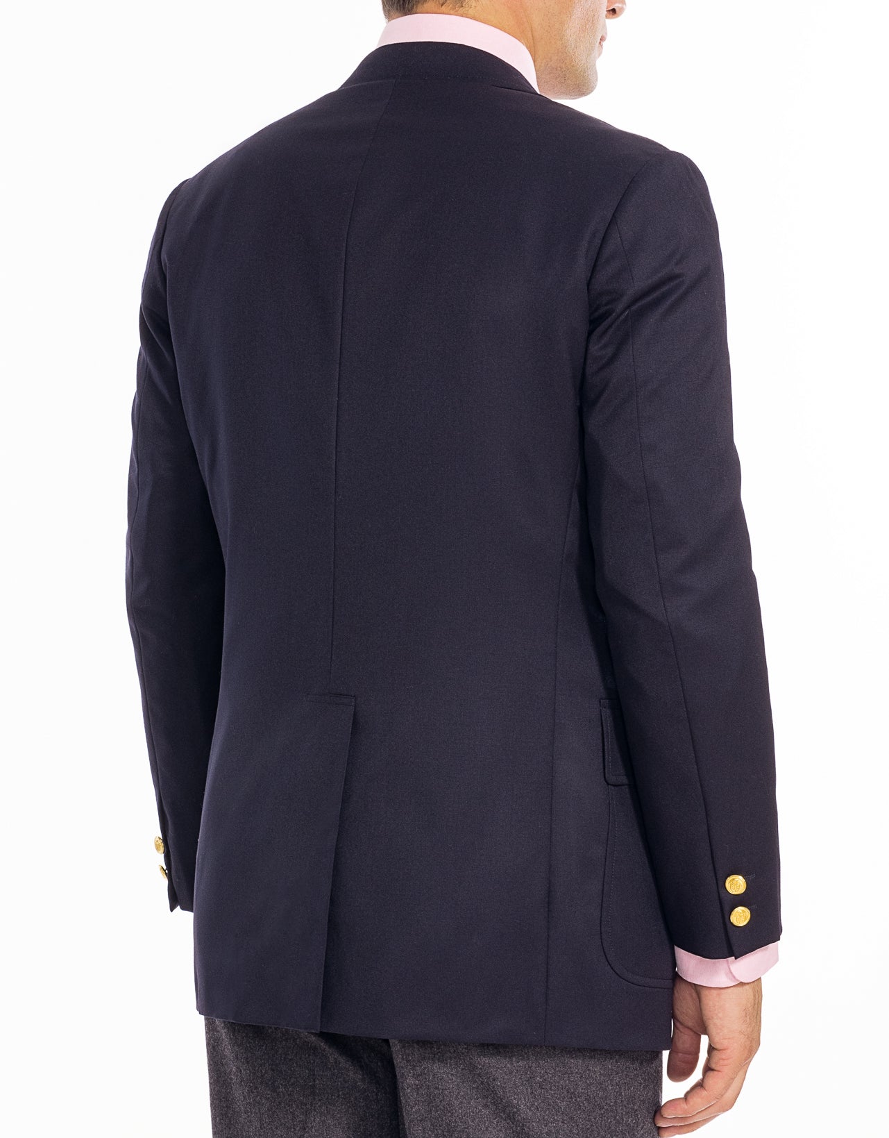 Navy Peppin Merino Blazer - Trim Fit | J.PRESS — Pennant Label