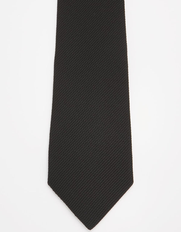 Grenadine Tie Black