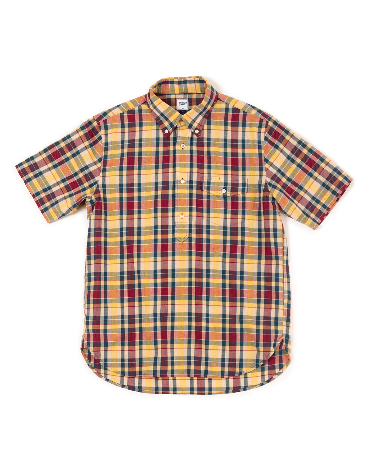 MADRAS POPOVER - YELLOW/RED/NAVY